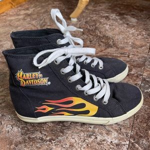 Harley-Davidson Flame High Top Sneaker boys5/womens7